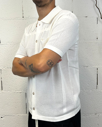Maglia Operata GIANNI LUPO Over White