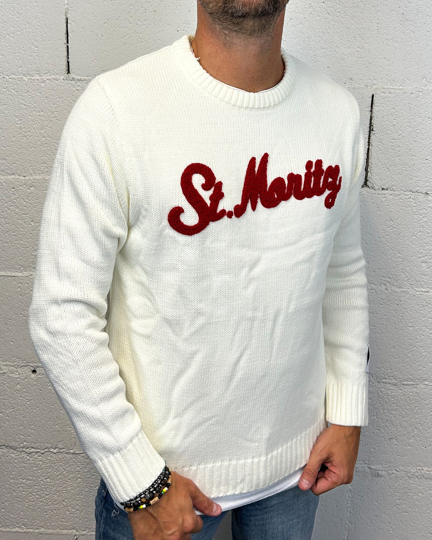 Pullover SUPERCULTURE StMoritz White