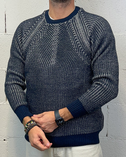 Maglione Raglan OVER-D Blu