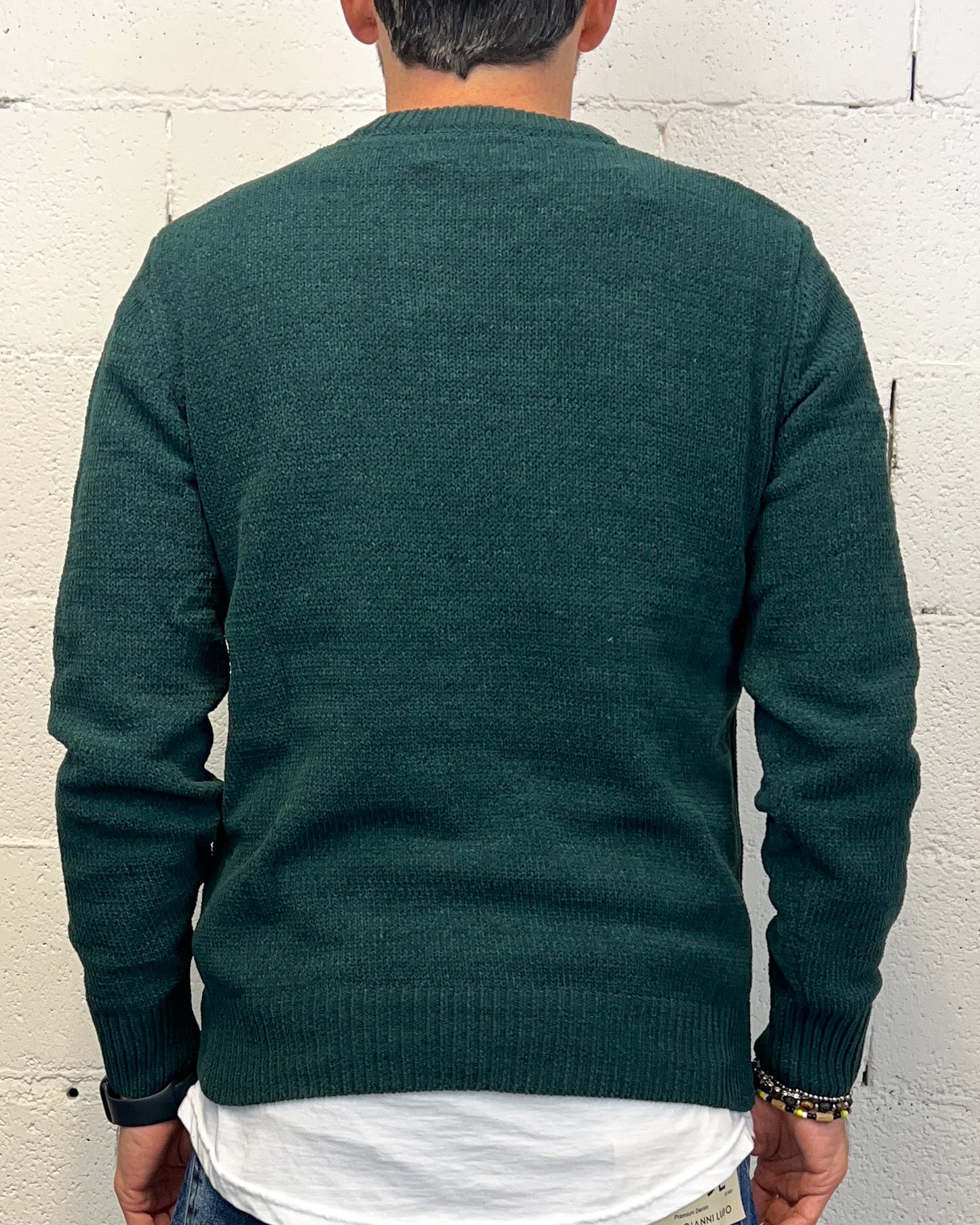 Maglione Ciniglia GIANNI LUPO British Green