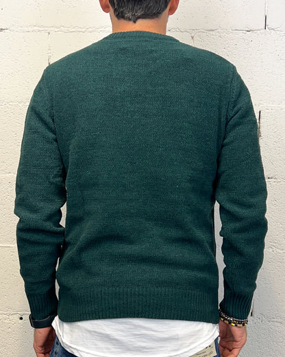 Maglione Ciniglia GIANNI LUPO British Green