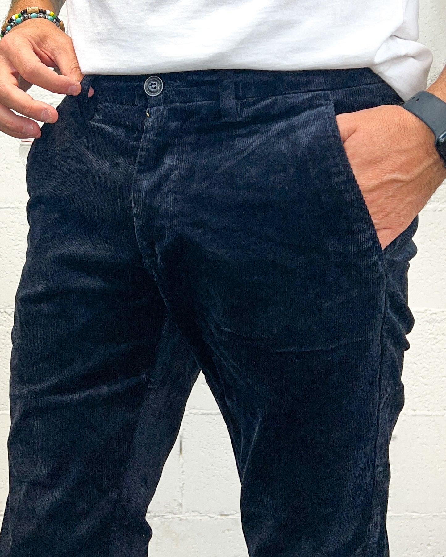 Chino Velluto Costa Piccola GIANNI LUPO Navy
