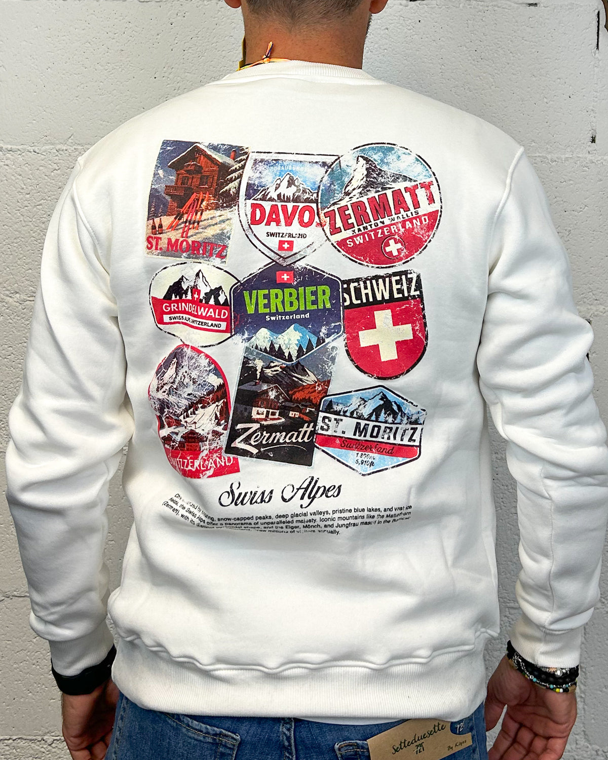 Felpa SUPERCULTURE St.Moritz Swiss White