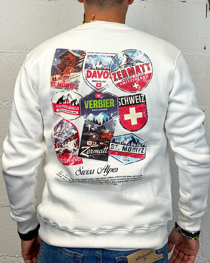 Felpa SUPERCULTURE St.Moritz Swiss White