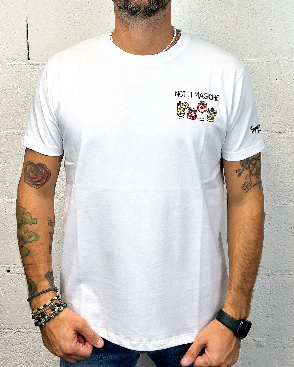 T-shirt SUPERCULTURE Notti Magiche White