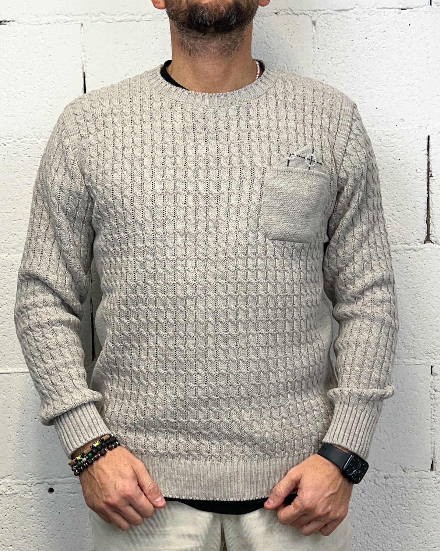 Maglioncino Beige BLACKSUNDAY Taschino Pochette