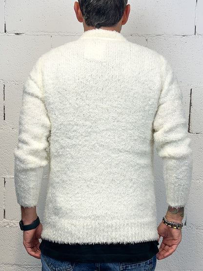 Maglione Bouclè OVER-D Panna