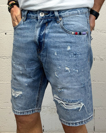 Bermuda Jeans GIANNI LUPO Rainbow Violet Jack