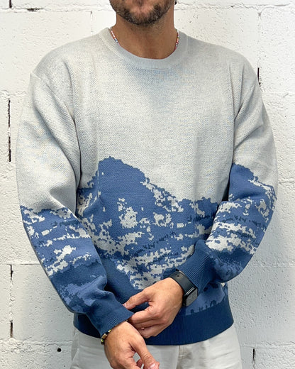 Maglione Fantasy GIANNI LUPO Light Blue