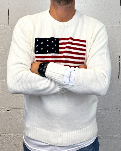 Pullover SUPERCULTURE U.S.A White