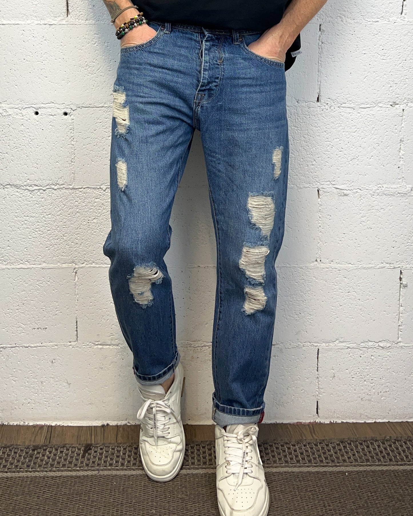 Jeans Carrot Destroyed OVER-D Jimmy
