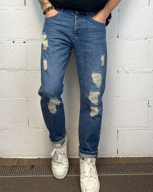 Jeans Carrot Destroyed OVER-D Jimmy