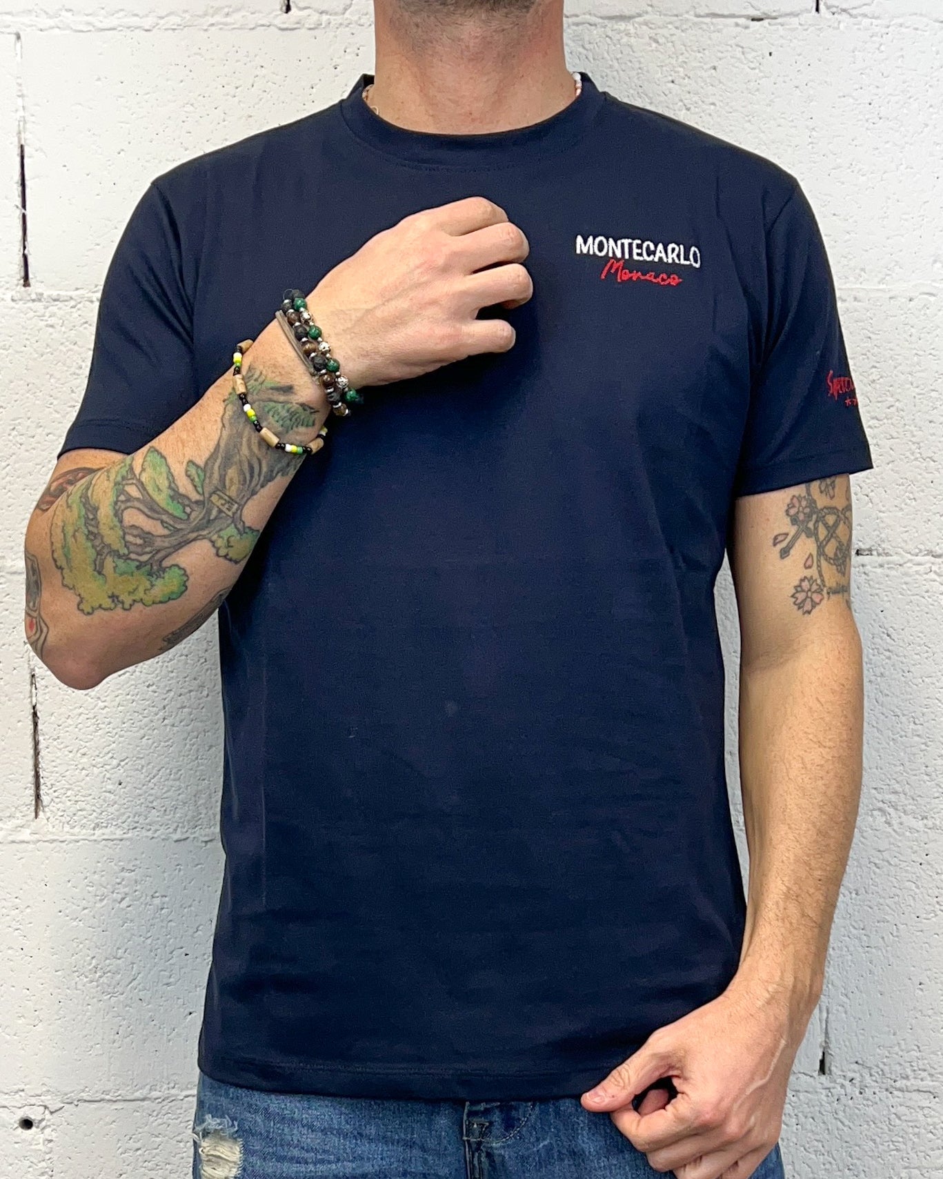 T-shirt SUPERCULTURE Montecarlo Blu