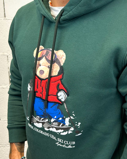 Felpa Cappuccio SUPERCULTURE Teddy Aspen Bosco