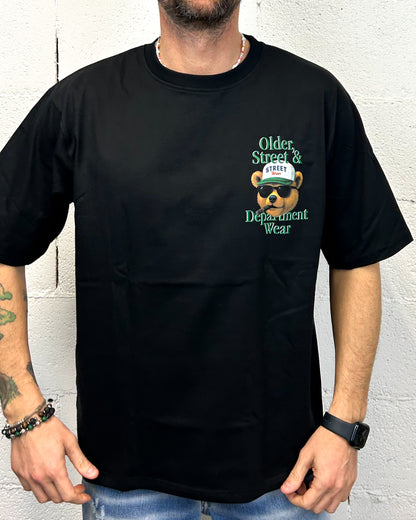 T-shirt Over Crop DROPIN Older Bear Nera