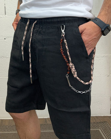 Bermuda Lino GIANNI LUPO Black