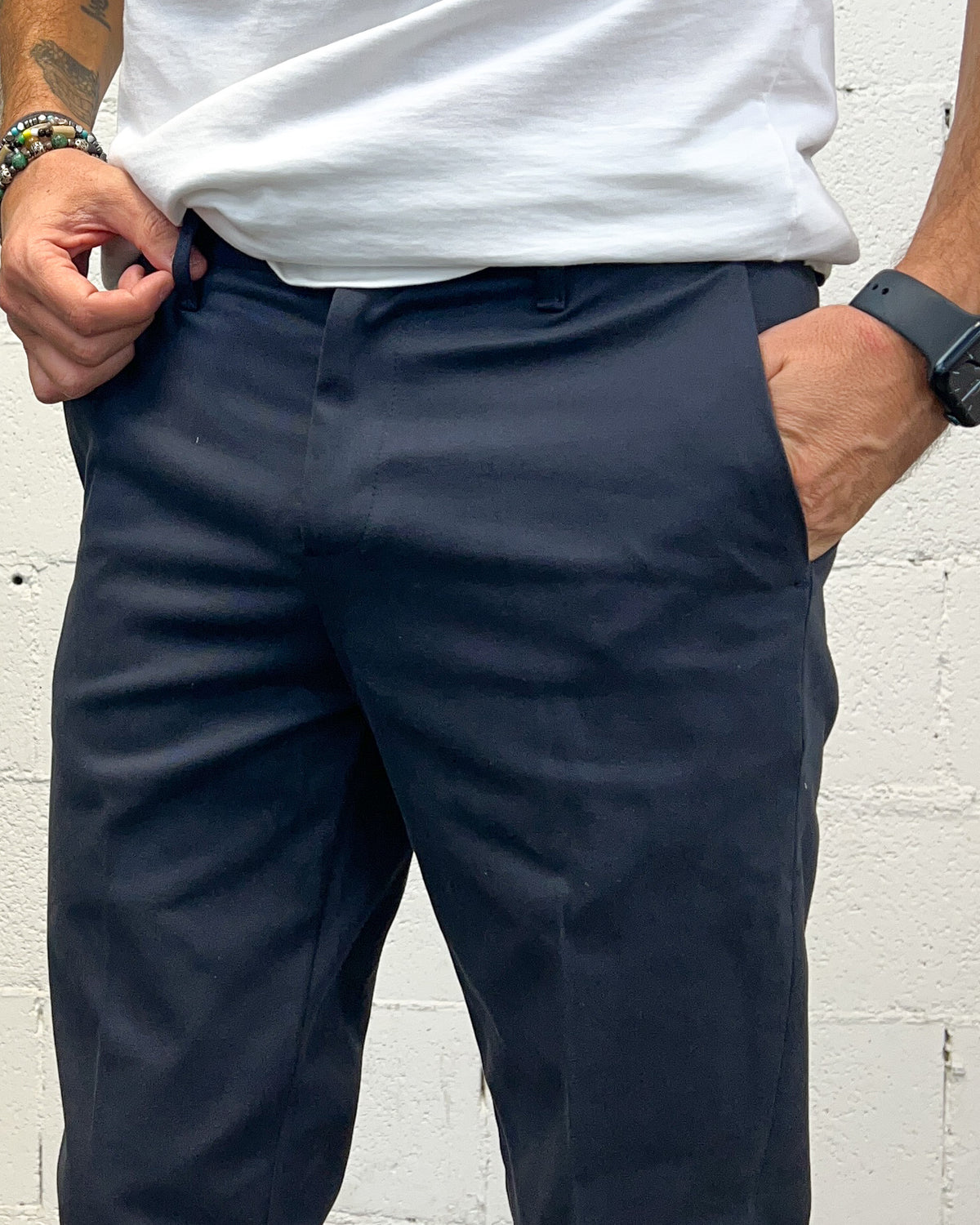 Chino Slim Fit OVER-D Blu
