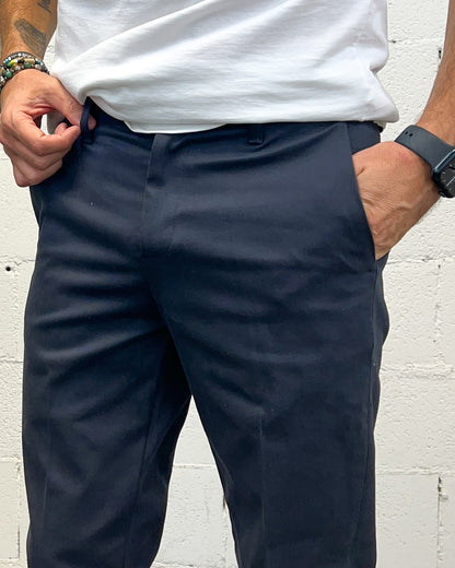 Chino Slim Fit OVER-D Blu