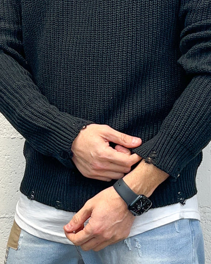 Girocollo Costa Inglese BL11 Nero