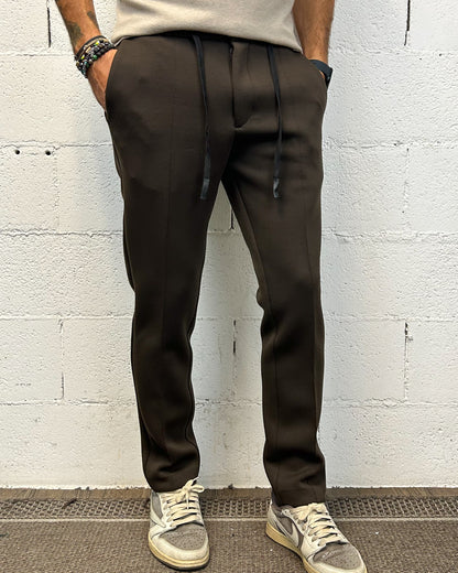 Pantamolla Slim Fit OVER-D Tasca Filetto Moro