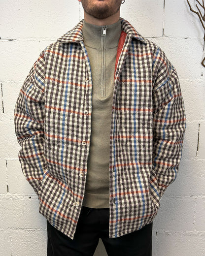 Giubbotto OVERSIZE Camicia DUCA Check Marrone