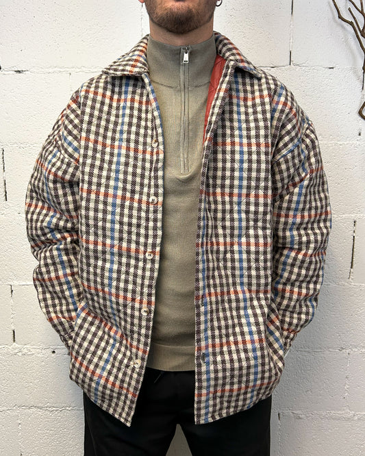 Giubbotto OVERSIZE Camicia DUCA Check Marrone