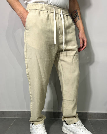 Pantalaccio Lino Cotone CHROY Beige