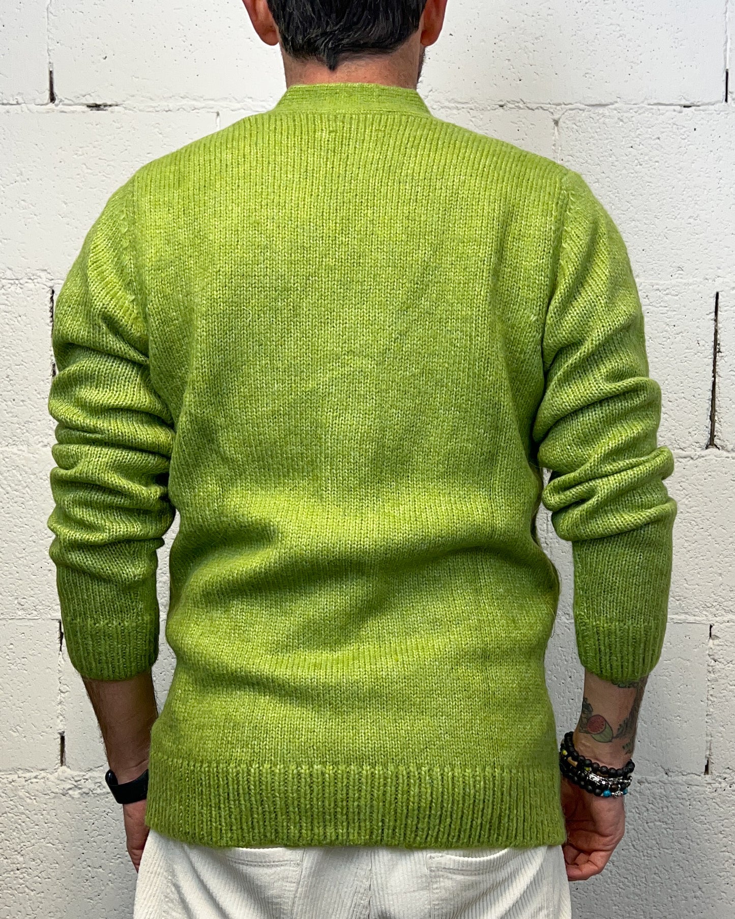 Cardigan Wool OVER-D Oliva