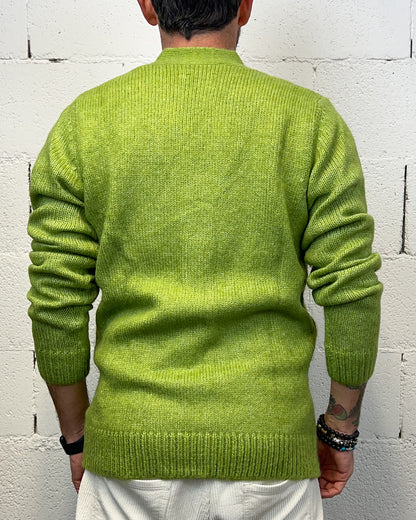 Cardigan Wool OVER-D Oliva