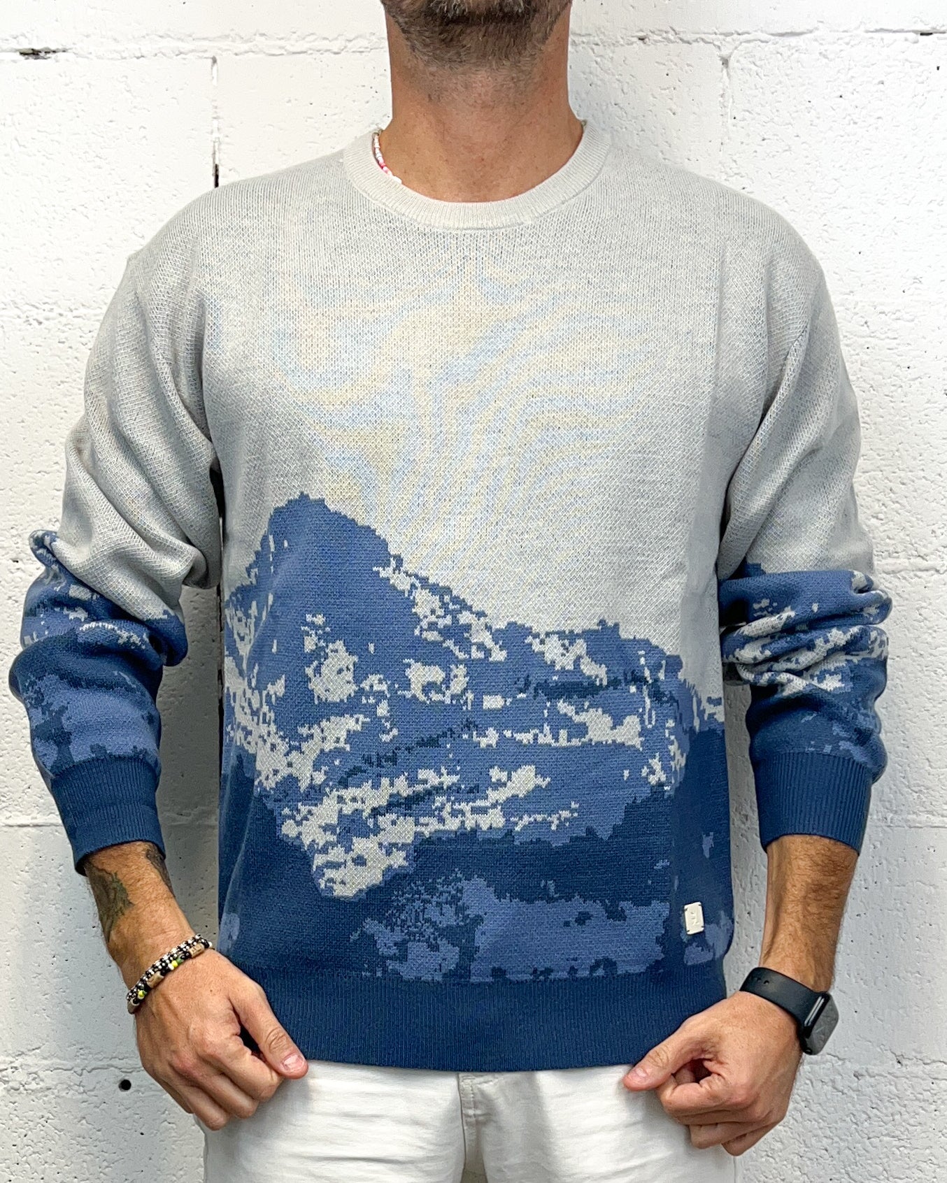 Maglione Fantasy GIANNI LUPO Light Blue