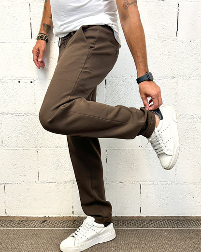 Panta Chino Capri GIANNI LUPO Coffee