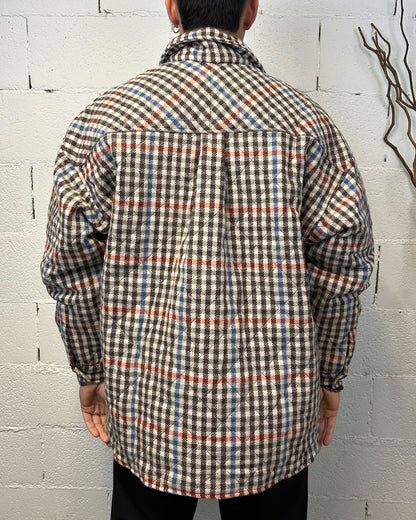 Giubbotto OVERSIZE Camicia DUCA Check Marrone