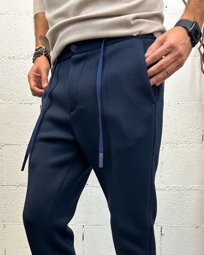 Pantamolla Slim Fit OVER-D Tasca Filetto Blu