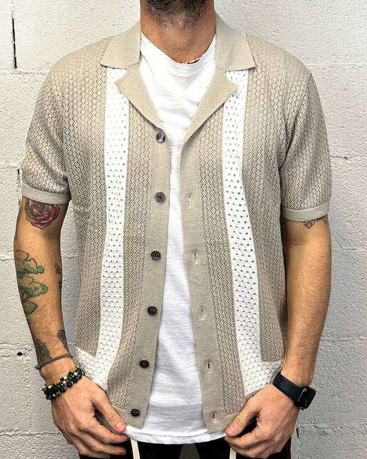 Maglia Scollo GIANNI LUPO Tunisi Beige