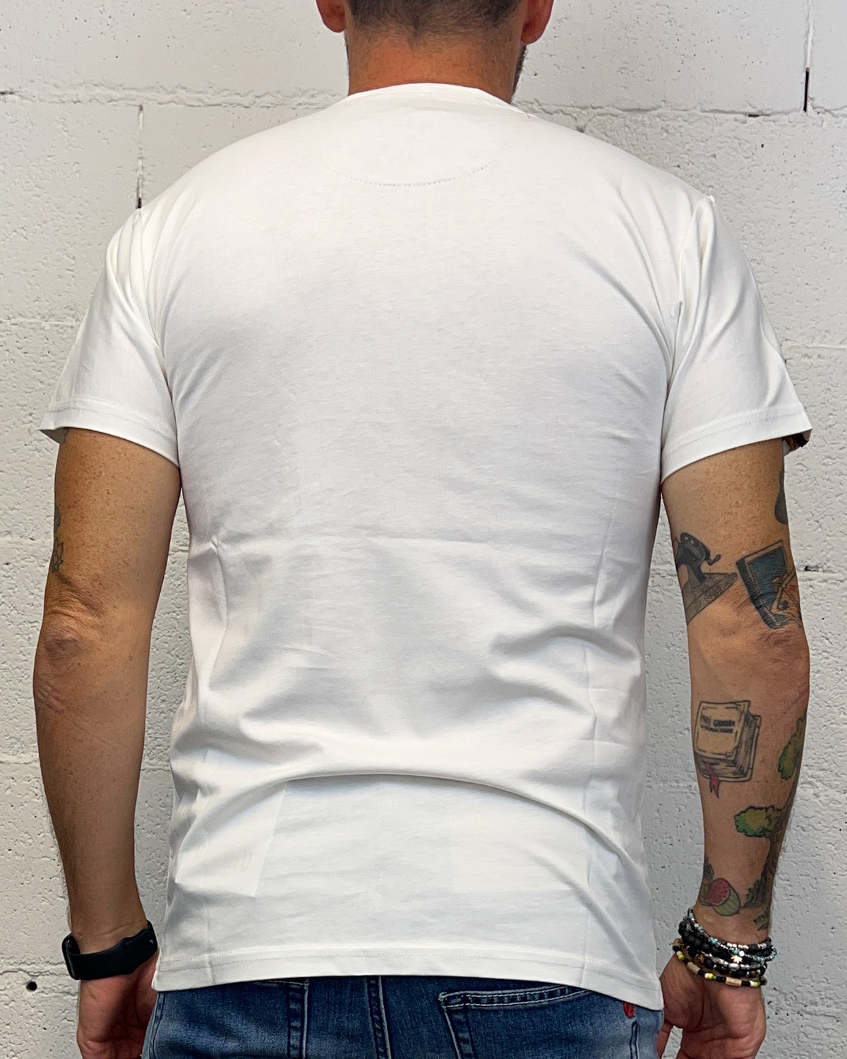 T-shirt Taschino Contrasto OVER-D Panna