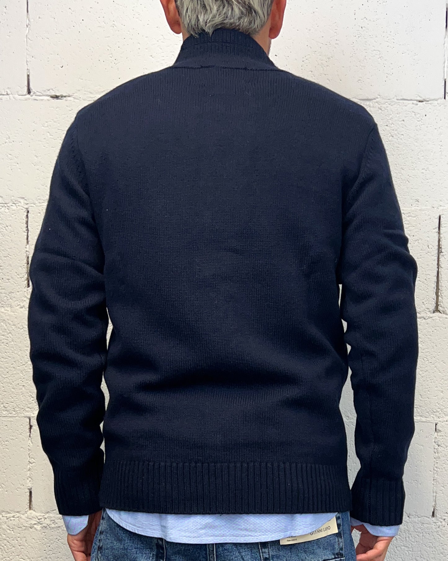 Cardigan Pull Bottoni/Zip GIANNI LUPO Navy