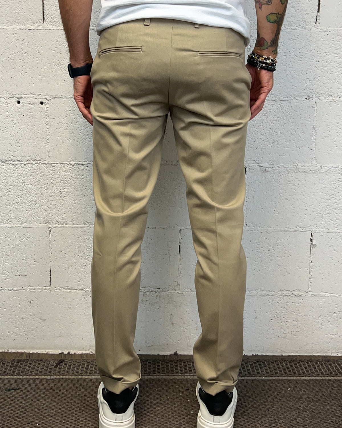 Chino Slim Fit OVER-D Beige