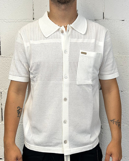 Maglia Operata GIANNI LUPO Over White