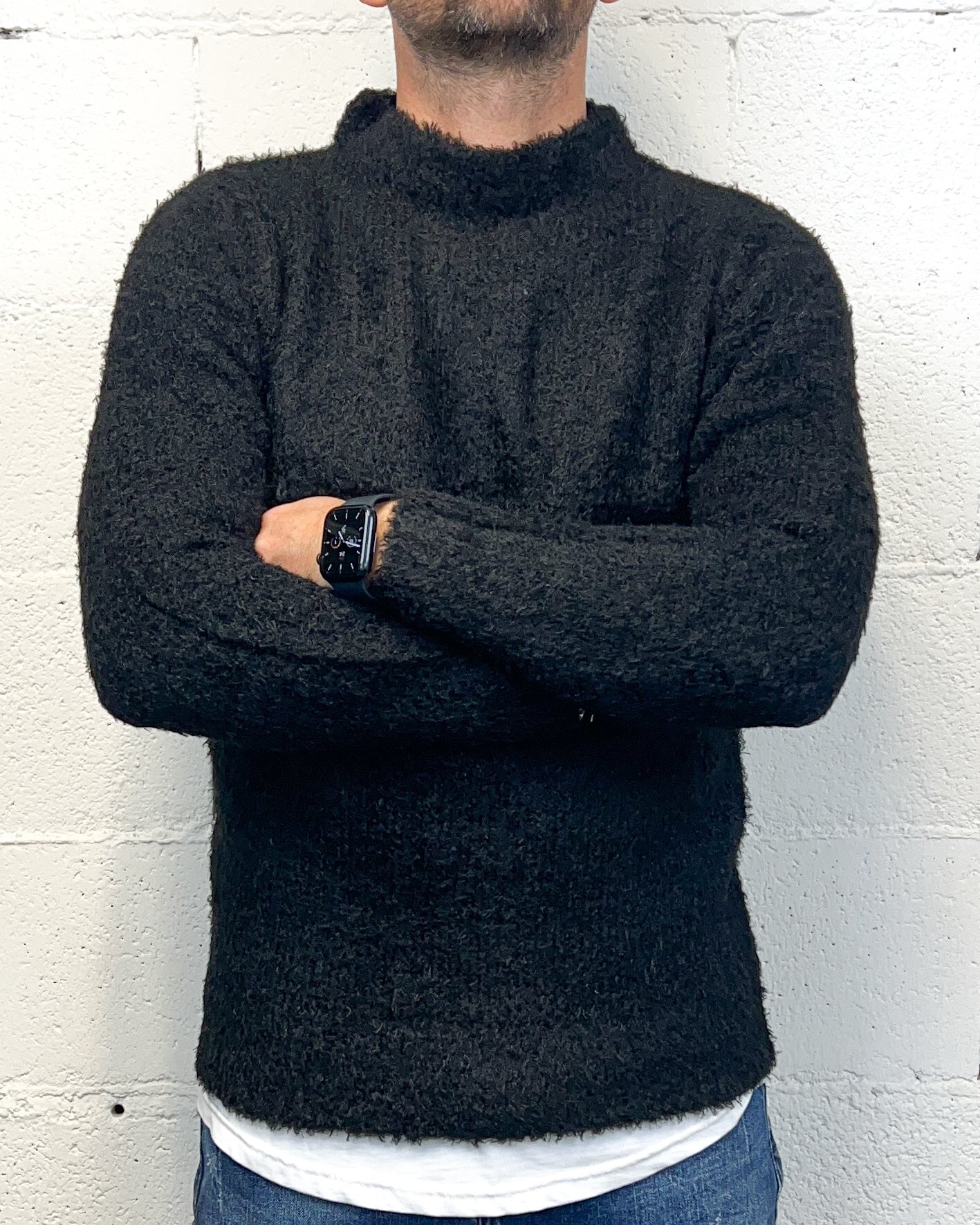 Maglione Bouclè OVER-D Nero