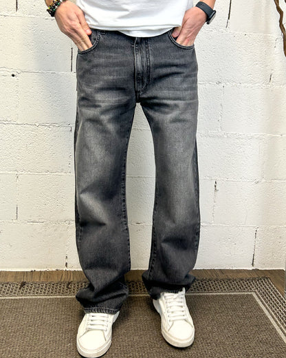Jeans Baggy Fondo Ampio KLIXS 727 Grigio