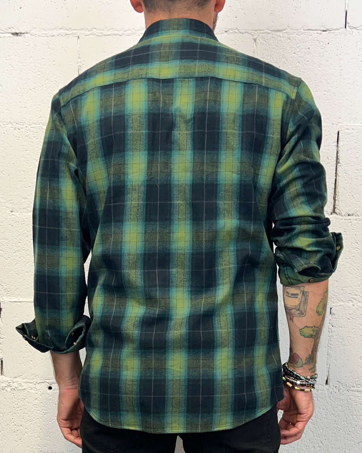 Camicia Forest GIANNI LUPO Bott Madreperla Green