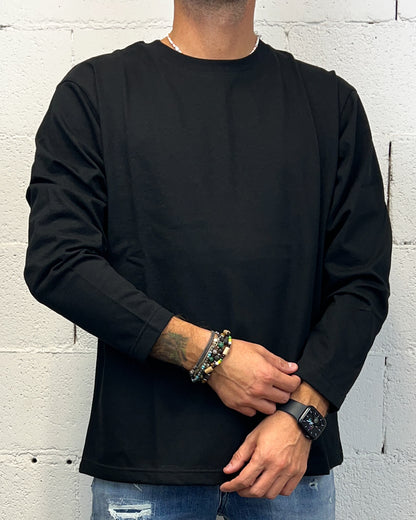 Maglia Long Sleeve DROPIN Boxy Fit Black