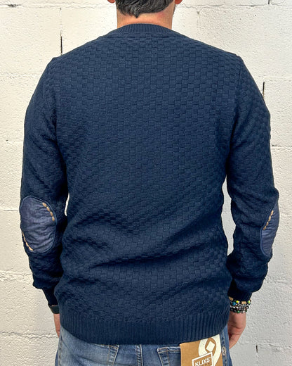 Maglioncino Blu BLACKSUNDAY Taschino/Toppa