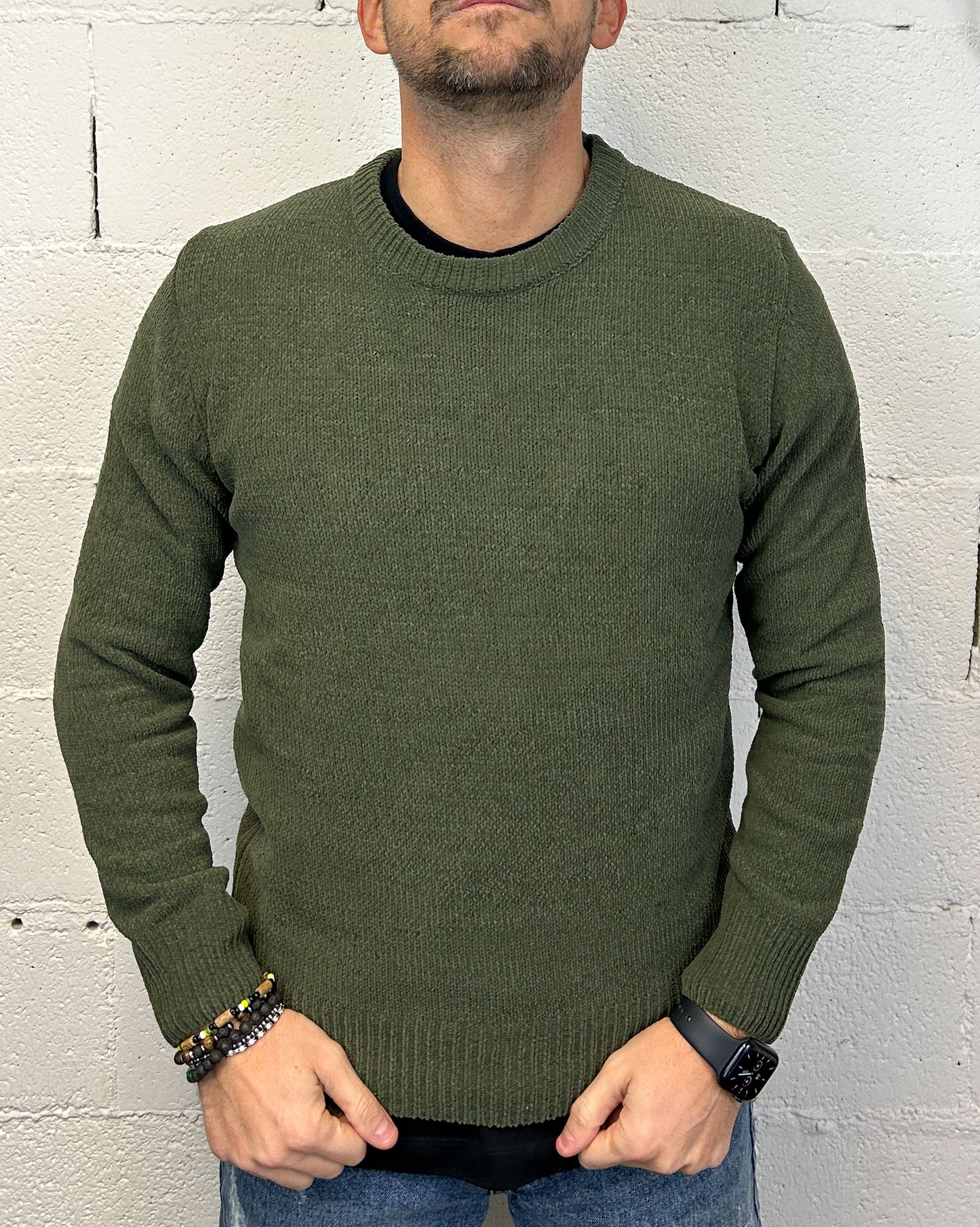 Maglione Ciniglia GIANNI LUPO Military