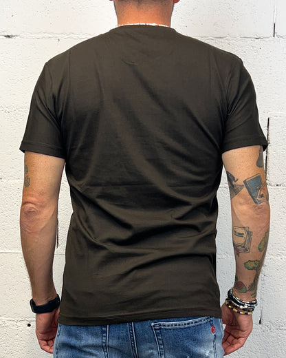 T-shirt Taschino Contrasto OVER-D Moro