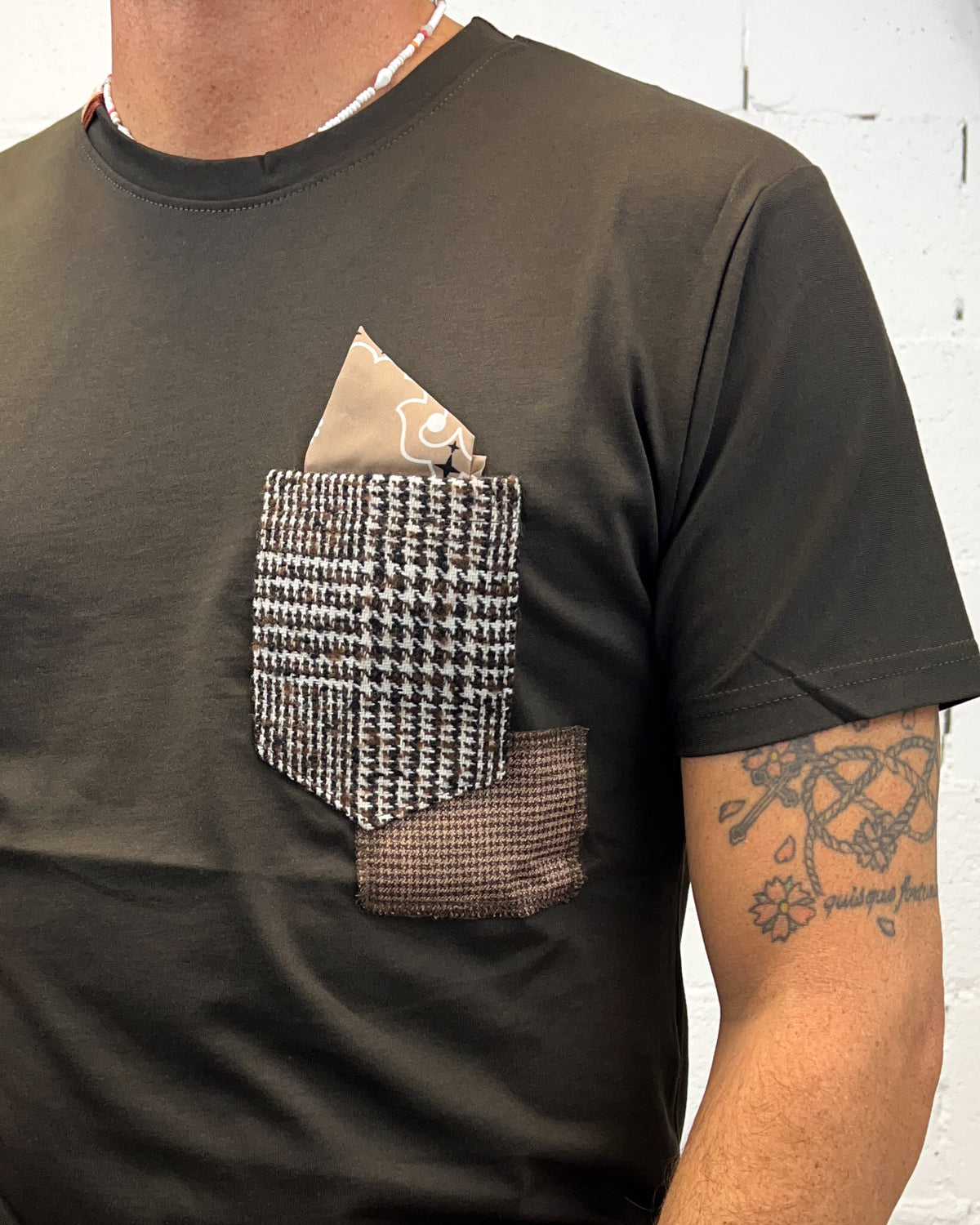 T-shirt Taschino Contrasto OVER-D Moro