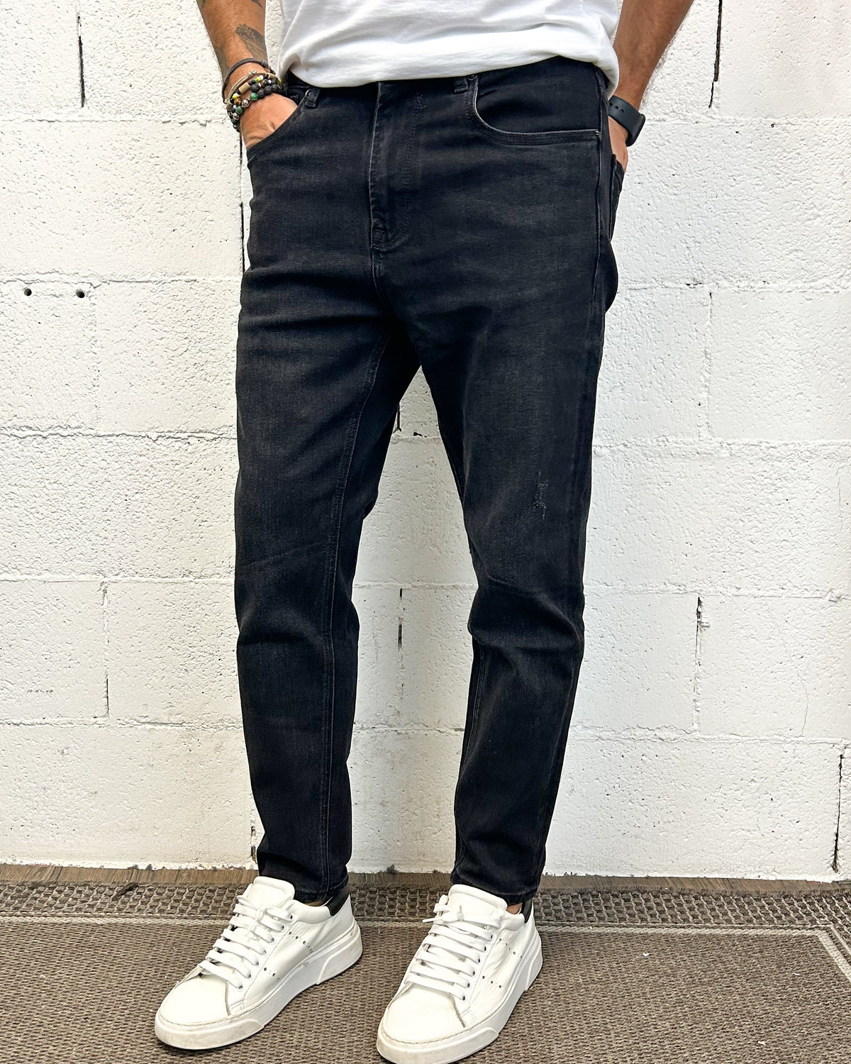 Jeans Mike GIANNI LUPO Carrot Black