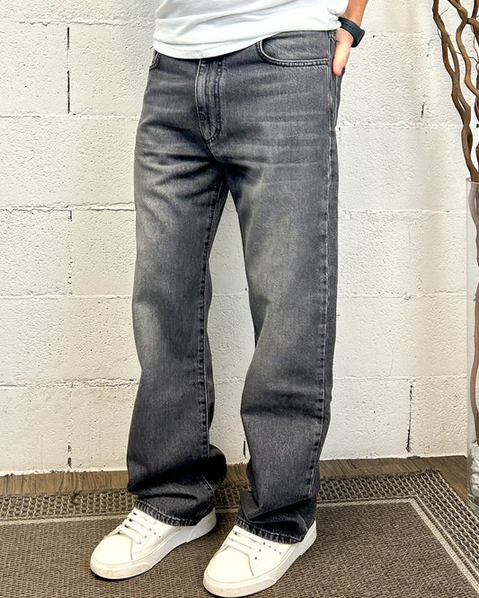 Jeans Baggy Fondo Ampio KLIXS 727 Grigio