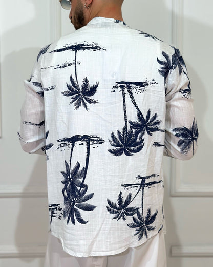 Camicia Lino ONLYONE Palm