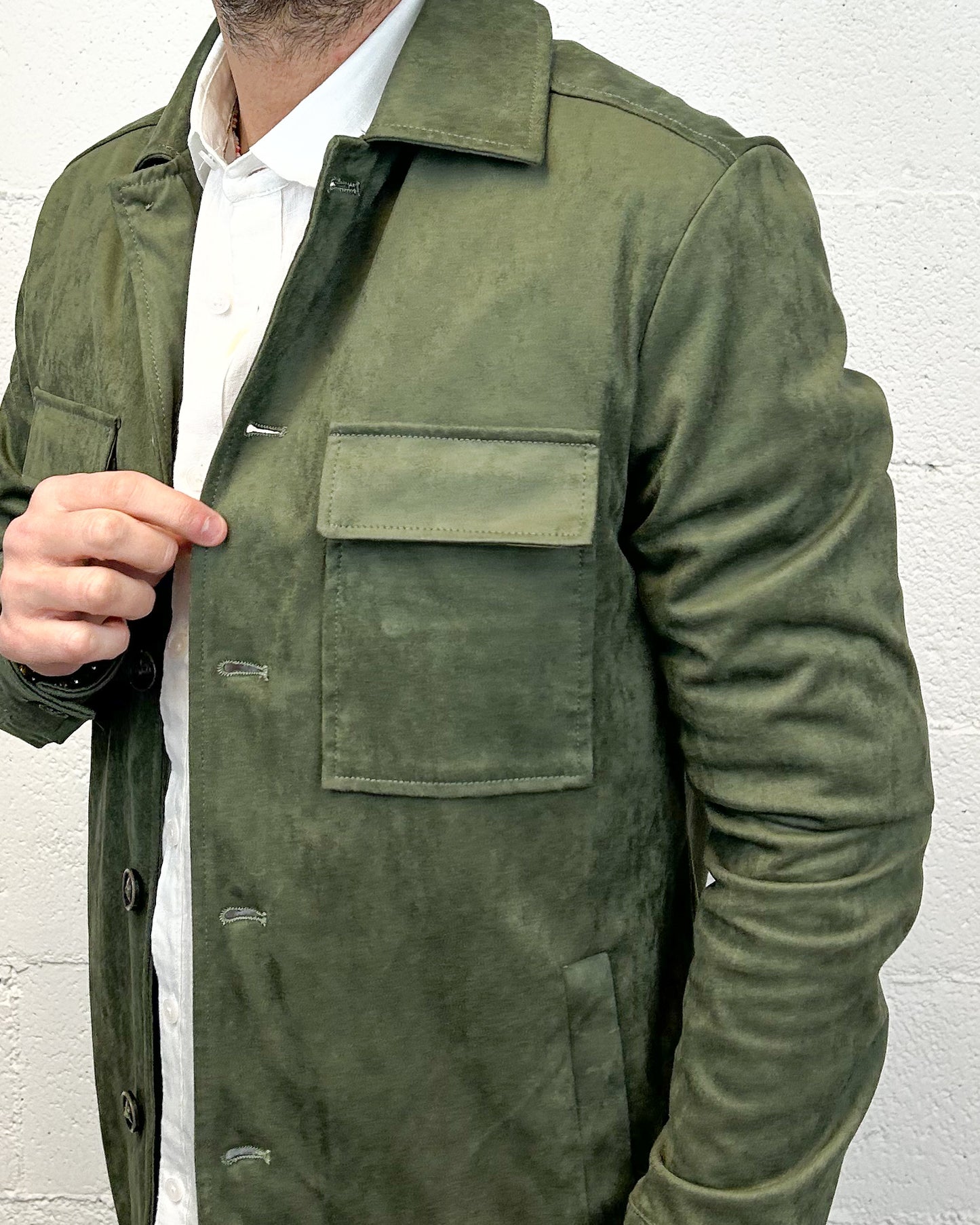 Giacca/Camicia Scamosciata GIANNI LUPO Military